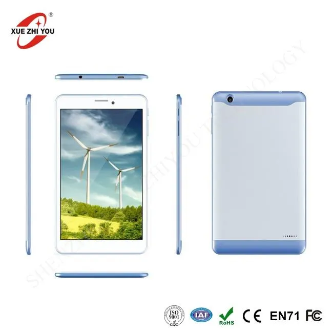 7 Inch Talabalar Tablet OEM China Mobile Tabletkalar 800 * 1280 Ruxsat berish Laptop Bolalar uchun