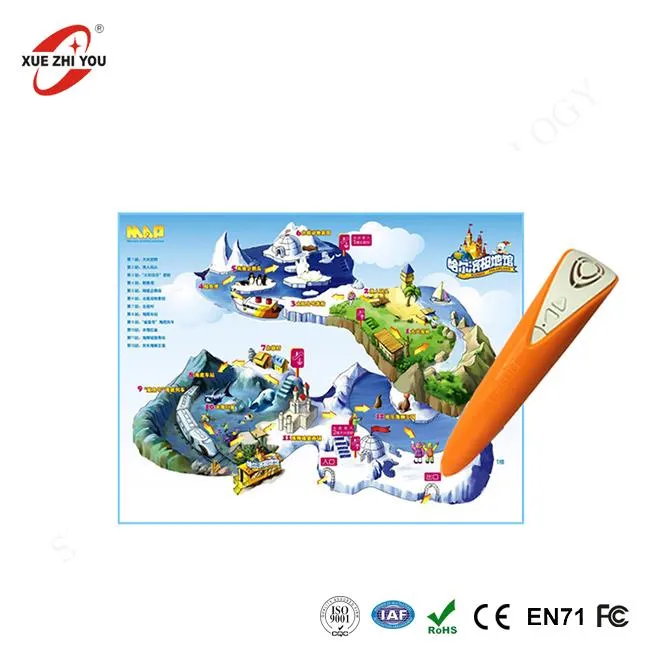 Ovozli xaritani o'qish uchun qalam manzara qo'llanma